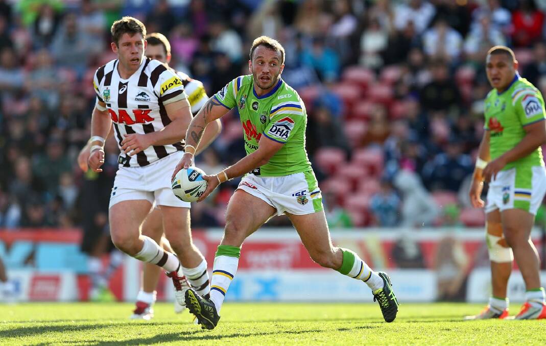 Raiders hooker Josh Hodgson hopes his old club Hull KR can win the Challenge Cup in England this weekend. Photo: Renee McKay