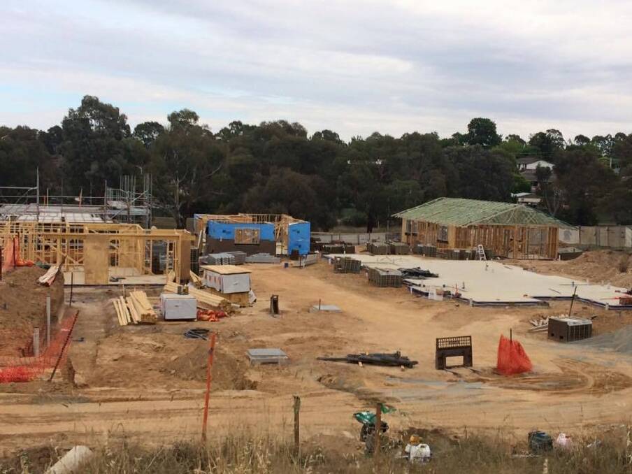 Construction is under way for a new, $4.5 million purpose-built complex in Belconnen for vulnerable pregnant women and new mothers.  Photo: Facebook