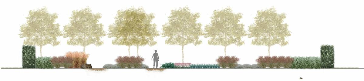  An impression of how the Gift of Life Garden at the National Arboretum Canberra may look in autumn. Photo: Supplied
