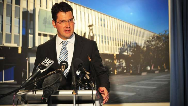 ACT Opposition Leader Zed Seselja would take a cut to his base salary if he manages to move into the Senate Photo: Katherine Griffiths