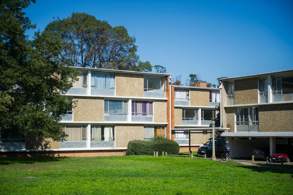 Northbourne Avenue flats will be replaced with new housing development. Photo: Rohan Thomson