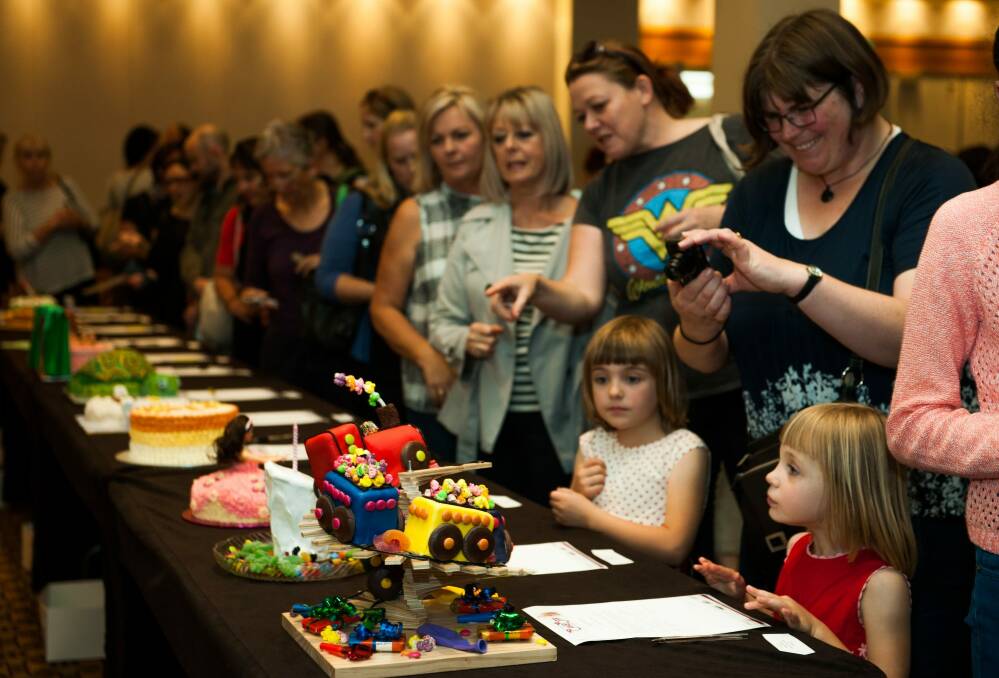 Crowds at last year's PANDSI Cake-off at the Hyatt Hotel Canberra. Photo: Elesa Kurtz