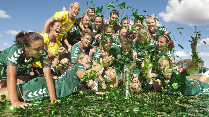 Canberra United could make more money in two matches this week than the entire squad earned while becoming undefeated W-League champions last season. Photo: Gary Schafer