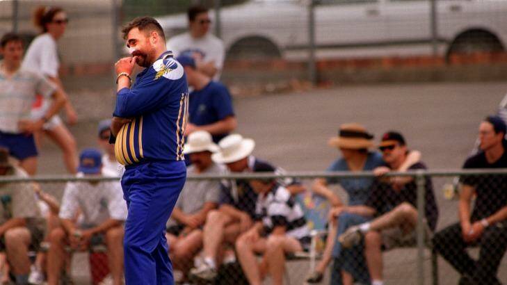Merv Hughes in his glory days with the Comets in 1997. Photo: Pat Scala