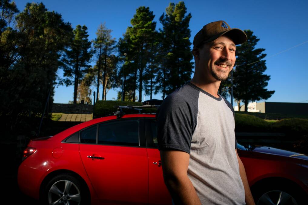 Mick Deery is one of several contractors who will be driving around Canberra over the next few weeks mapping suburbs for Uber. Photo: Sitthixay Ditthavong
