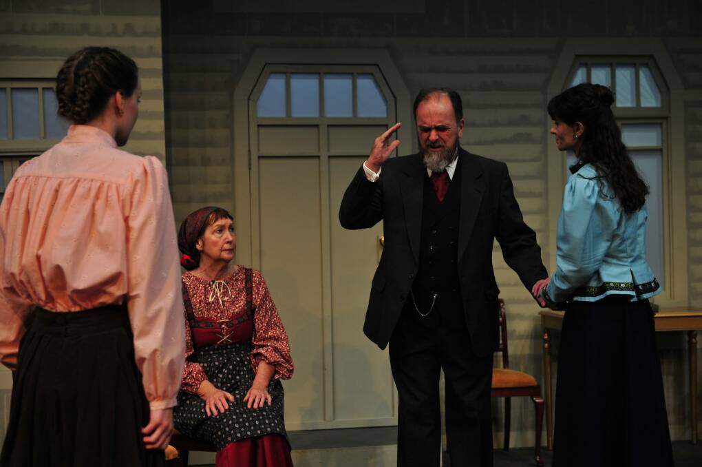 Ironies accumulate: A scene from Canberra Rep's production of <I> Uncle Vanya<I>.  Photo: Elesa Lee