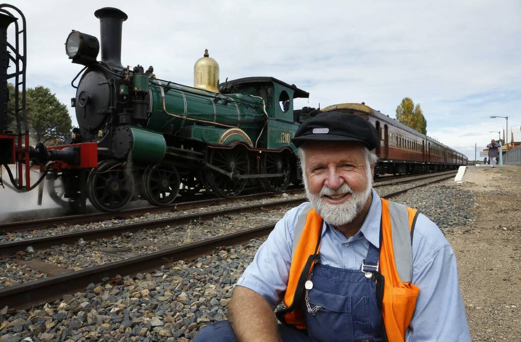 President Peter Anderson says the ACT branch of the Australian Railway Historical Society will have to make difficult decisions about the activities it can take on.  Photo: Jeffrey Chan