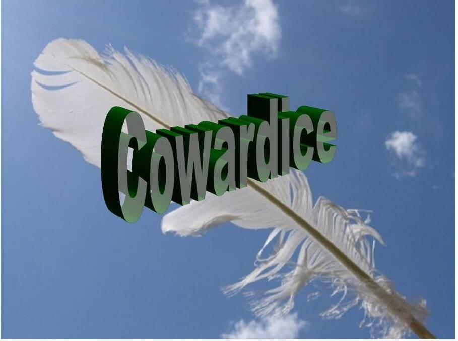 White feather of cowardice