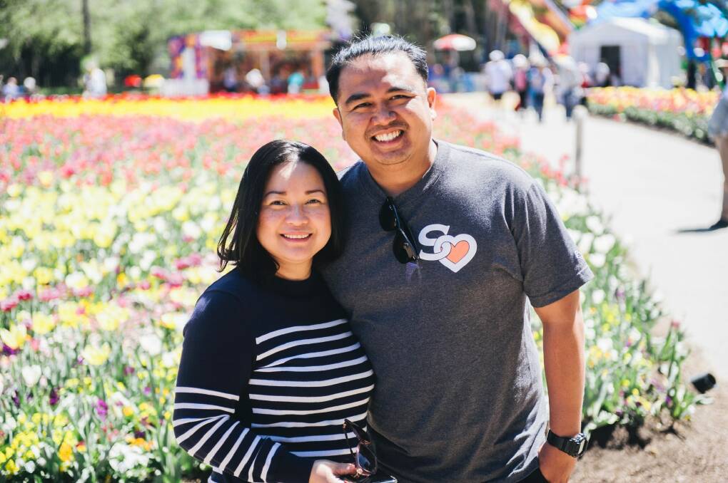 Husband and wife, Marie and JC Legaspi of Sydney Photo: Rohan Thomson
