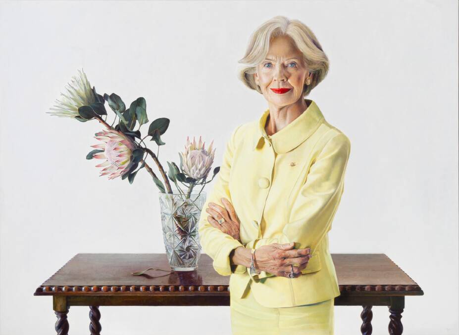 Quentin Bryce, Michael Zavros, 2016, at the National Portrait Gallery Photo: PhotoStudio