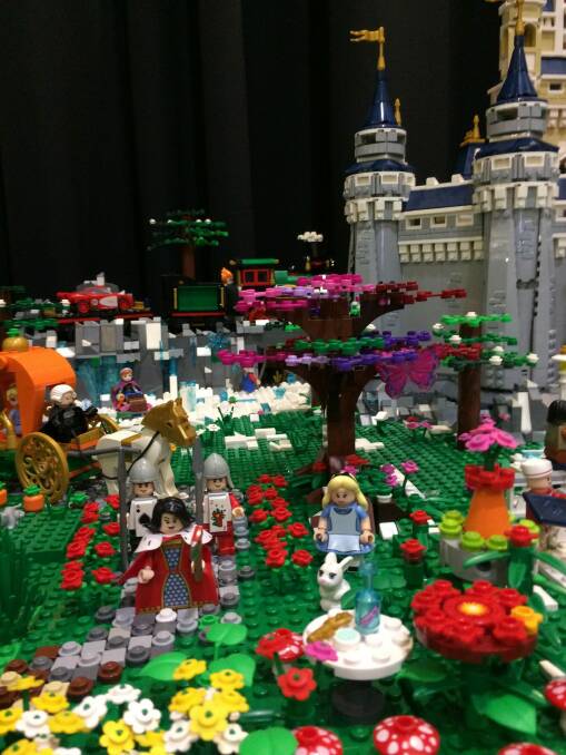 A detail from Jacob Krog's Disney creation at Brick Expo at the Hellenic Club this weekend. Photo: Megan Doherty