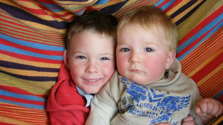 Riley, 4, and Travis, 15 months. Photo: Supplied