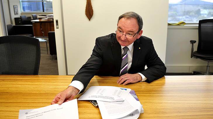 Australian Public Service Commissioner Stephen Sedgwick. Photo: Melissa Adams