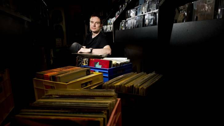 Owner of Landspeed Records Blake Budak is getting ready for the World Record Store day will be celebrated Saturday. Photo: Jay Cronan