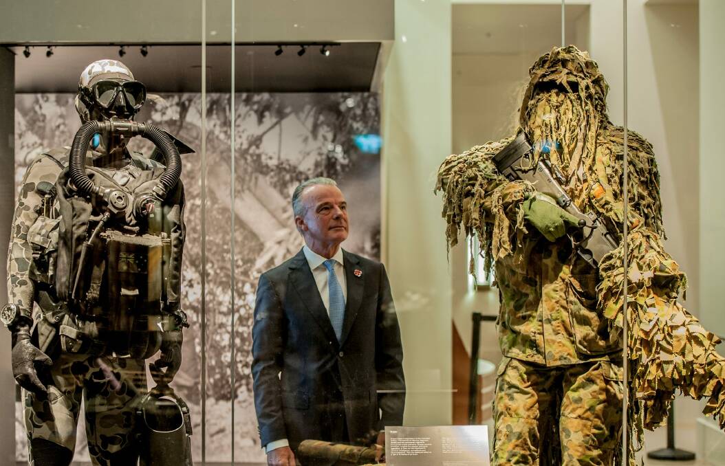 Dr Brendan Nelson, Director of the Australian War Memorial, at the launch of the new Australian Special Forces exhibition. Photo: Karleen Minney