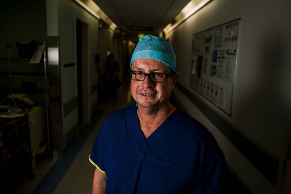 ACT AMA president Steven Robson at Canberra Hospital. Photo: jamila_toderas