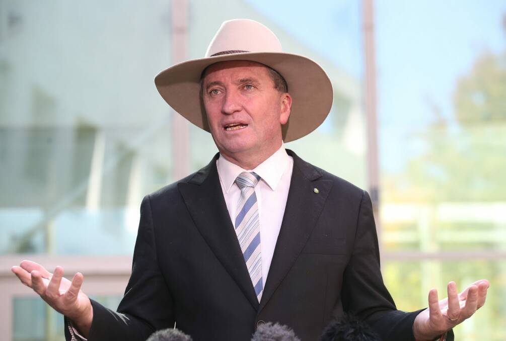 Deputy Prime Minister Barnaby Joyce.  Photo: Andrew Meares