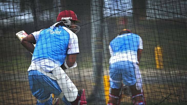 Chris Gayle has been tipped to get back in form at Manuka Oval. Photo: Katherine Griffiths