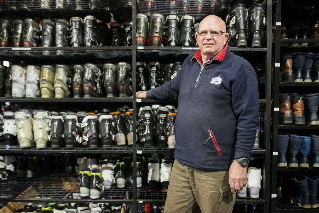 Village Ski and Snowboard owner Keith Thorn has enjoyed a surge of visitors to his store in Cooma. Photo: Rohan Thomson