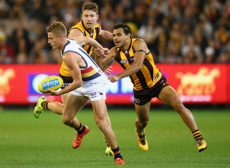Lockdown: David Mackay says the Crows are prepared to employ a tagger against the Swans. Photo: Getty Images