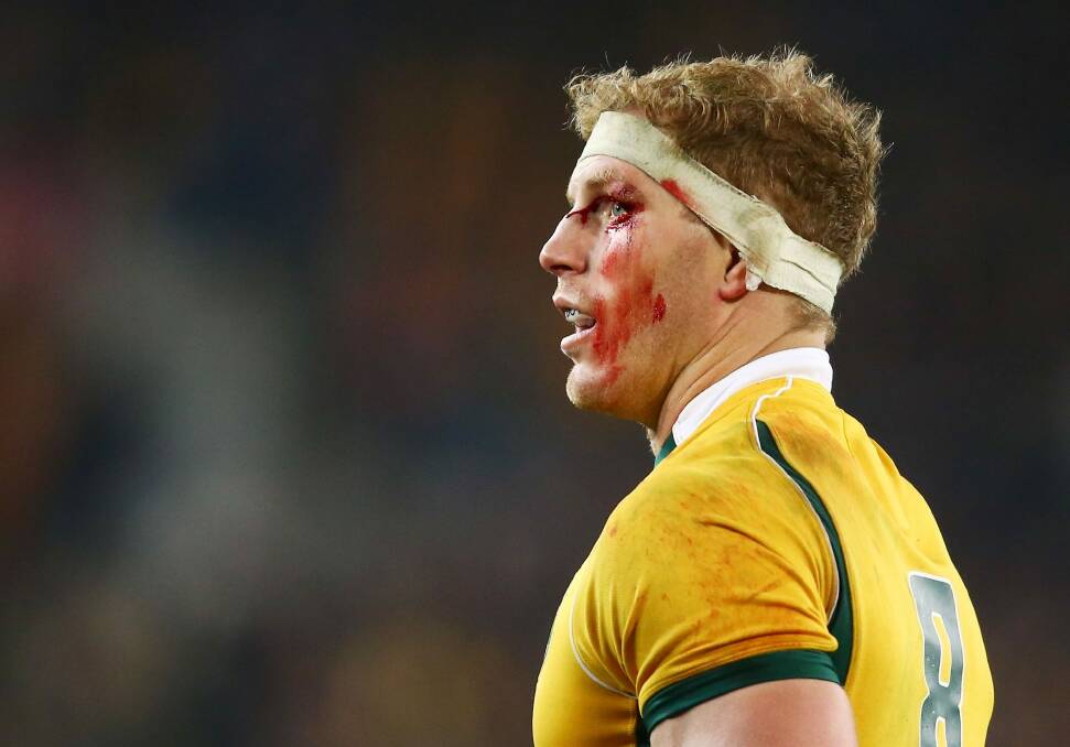 Battle scars: David Pocock will get a break from rugby in 2017. Photo: Getty Images
