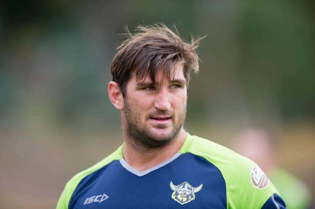 Canberra Raiders hopeful Dave Taylor played in the Mounties' trial in Sydney last weekend. Photo: Jay Cronan