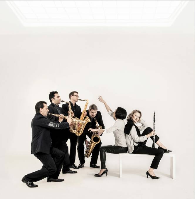 Sabine Meyer and the Alliage Quintet.  Photo: Ira Weinrauch