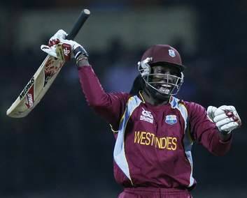 West Indies' Chris Gayle hammered a remarkable 146 off just 89 balls in the corresponding fixture three years ago. Photo: Reuters