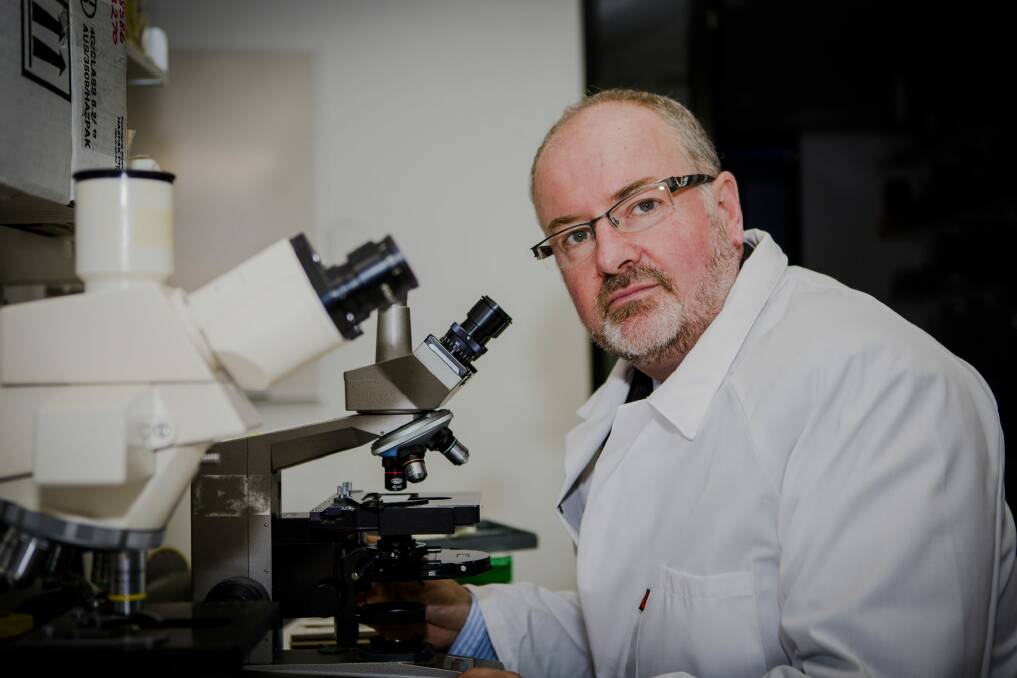 Professor Ross Hannan says he is 'deeply honoured' to receive the funding for his work at the John Curtin School of Medical Research. Photo: Jamila Toderas