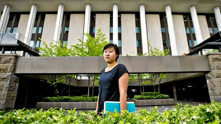 ANU post-graduate student Dionne Wong holds a Masters of Applied Anthropology and Participatory Development but her dreams of using her qualifications with AusAid graduate program have been dashed. Photo: Jay Cronan