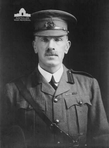 LEADERSHIP: Major General William Bridges, the first commandant of Duntroon, died after being shot by a Turkish sniper at Gallipoli on May 15, 1915. Moments earlier he had been talking to Lieutenant Frederic (Dick) Urquhart, Duntroon's Cadet No. 1. Photo: Image used with the permission o