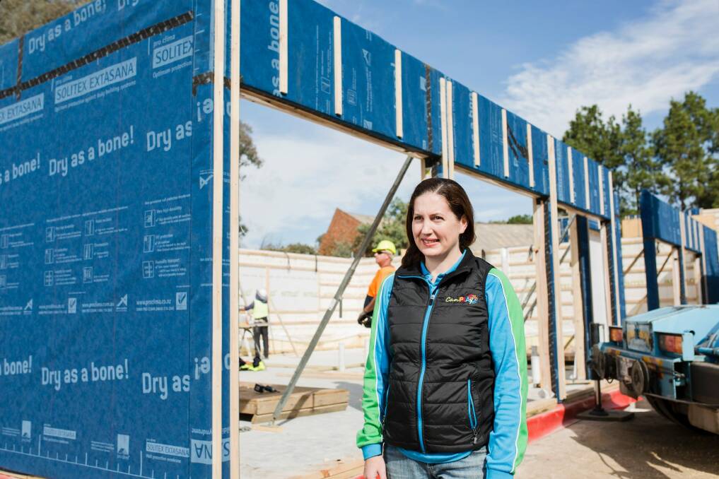Canberra childcare operator Natalie Colbert is building a childcare centre that will be the southern hemisphere's first commercial "passive house".  Photo: Jamila Toderas
