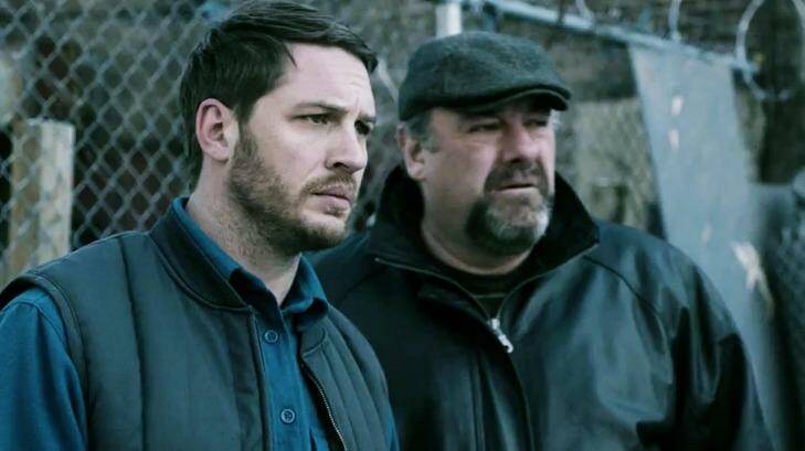 Mob mystery: James Gandolfini and Tom Hardy star in Belgian director Michael K. Roskam's finely wrought crime thriller, <i>The Drop</i>.