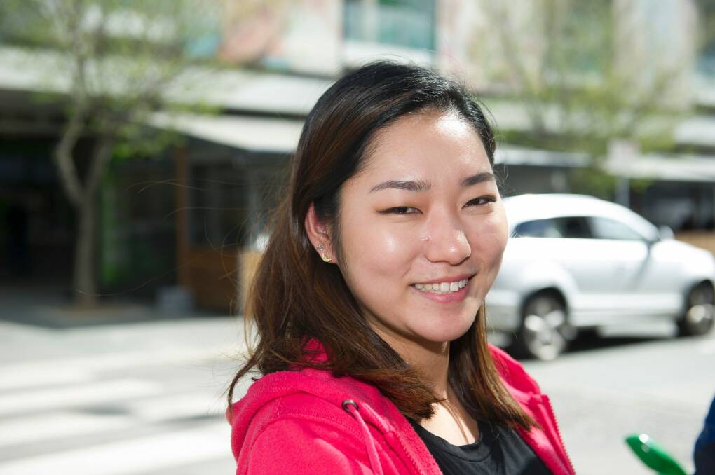 "I'd like to see trams here. I think it's quite a good idea. We have trams in South Korea and I can't imagine being without trams – it's so easy and so much better for traffic."
Hyuanh Lee, Gungahlin. Photo: Jay Cronan
