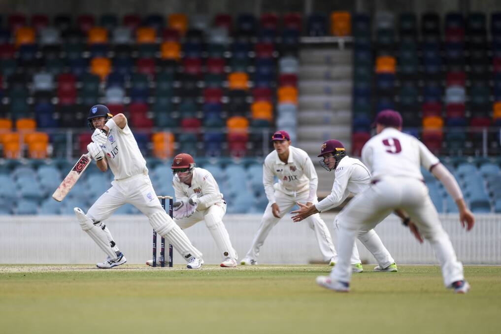The Sheffield Shield match between NSW and Queensland was a perfect dress rehearsal for Canberra's first Test. Photo: AAP