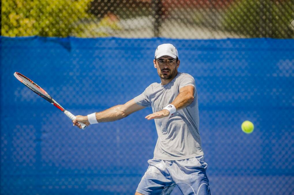 Ivan Dodig from Croatia is the No.5 seed for the Canberra ATP Challenger tennis tournament. Photo: Jamila Toderas
