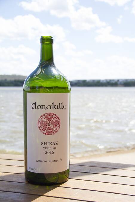 This empty imperial of Clonakilla Shiraz Viognier sold for more than $10,000 at a Canberra charity auction. Photo: Cassie Atkinson