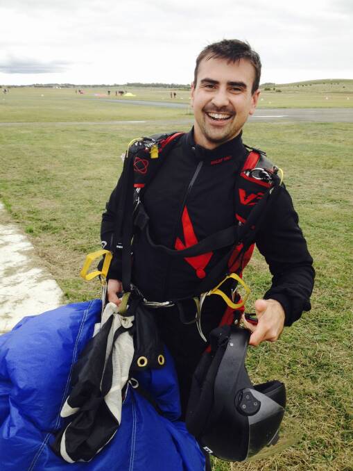 Ken Richards from Goulburn's Adrenalin Skydive is part of an Australian contingent going to California to break the large formation skydive record. Photo: Supplied