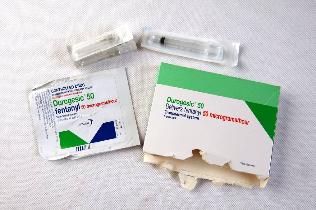 Picture of packets of fentanyl; , Canberrans were among Australia's highest users of pharmaceutical opiods in August 2018. Photo: Supplied