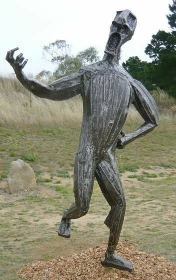 Jesse Graham's Song and Dance, installed at Jindabyne.