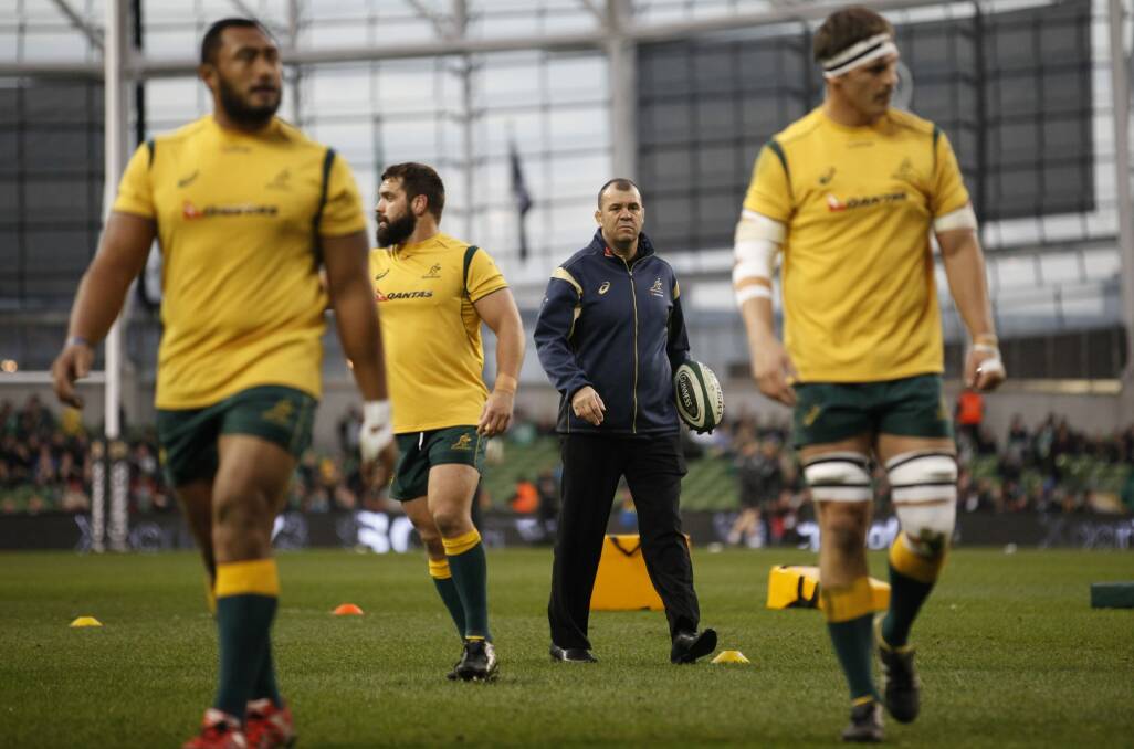 "If I'm not holding my nerve then no one's going to": Michael Cheika. Photo: AP