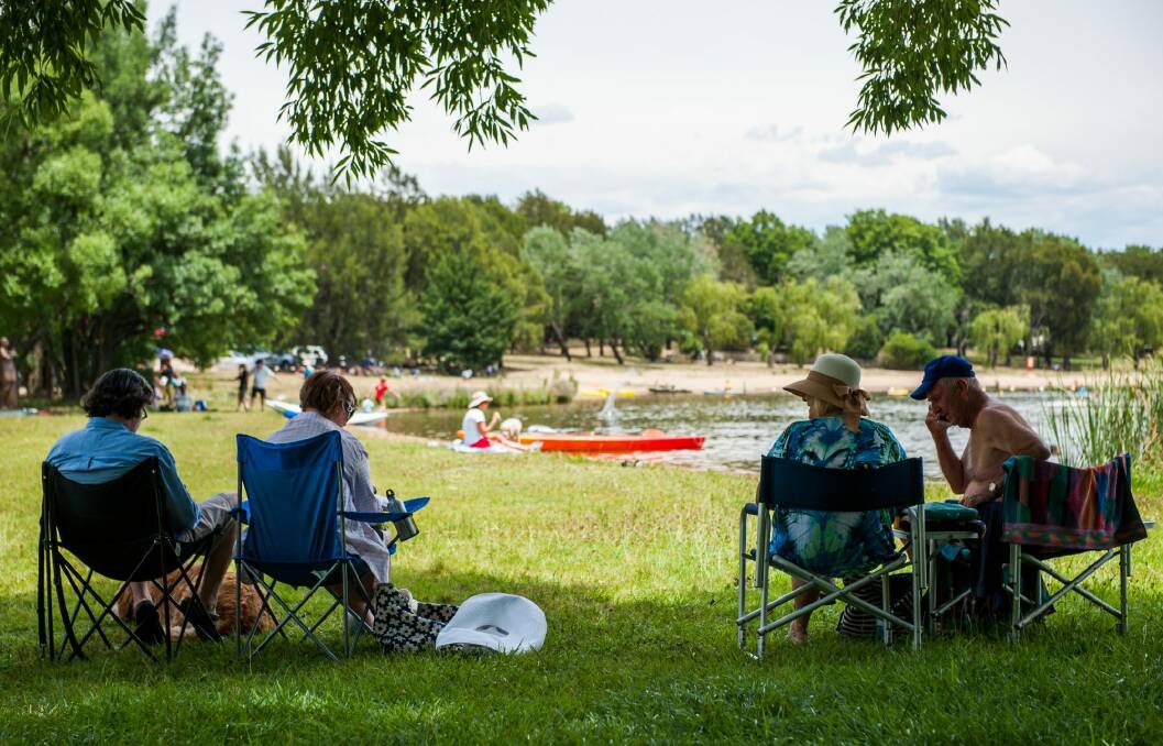 It's important to find shade outdoors and stay sun smart as Canberra has faced temperatures up to 38 degrees this week. Photo: Elesa Kurtz