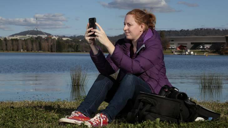 To kick of their training this weekend, "professional Instagrammer" Lauren Bath (pictured) has been flown into town to help the Local Humans brush up on their social media skills so they can show off Canberra. Photo: Jeffrey Chan