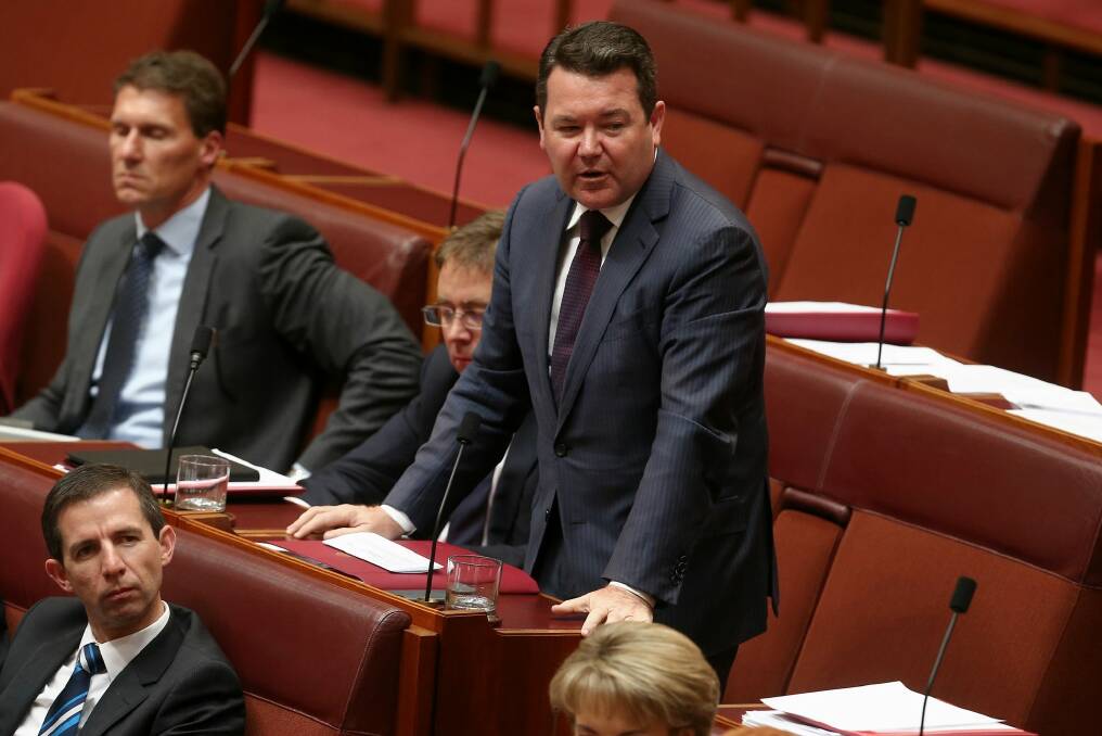 Senator Dean Smith is one of a number of conservative Coalition MPs pushing for change.  Photo: Alex Ellinghausen
