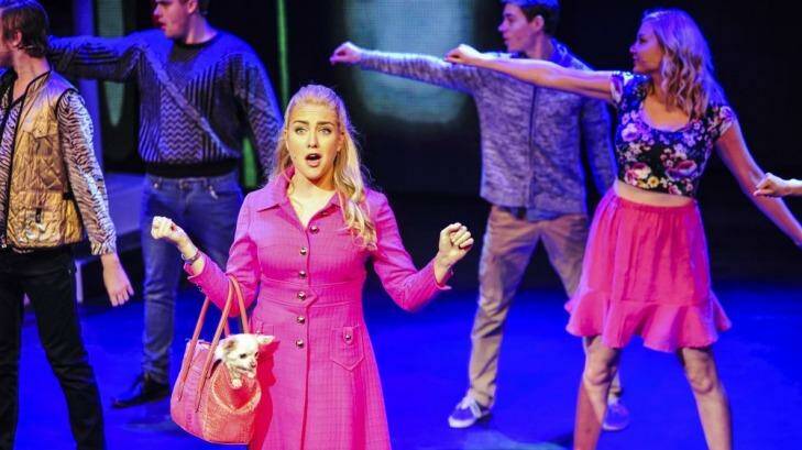 Mikayala Williams stars as Elle in Legally Blonde: The Musical. Showing at ANU Arts Centre until July 27. Photo: Jamila Toderas