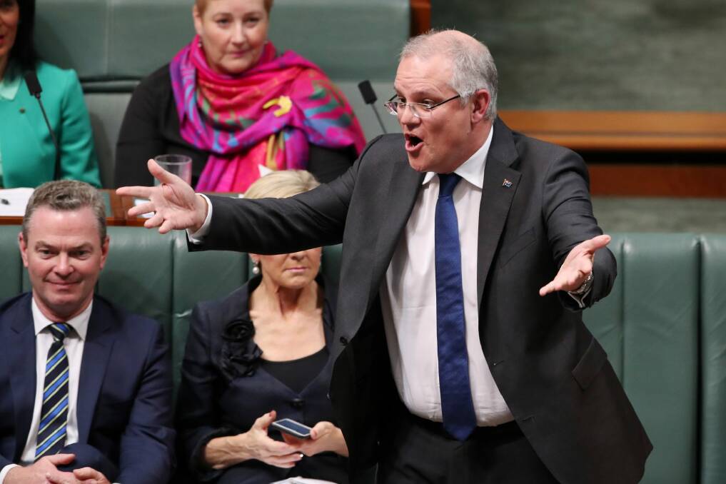The news was welcomed by Treasurer Scott Morrison. Photo: Andrew Meares