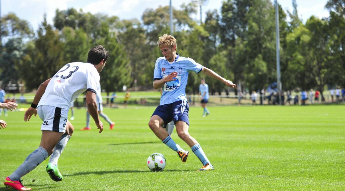 Sydney FC Youth player Alex Tilley in action. Photo: Melissa Adams
