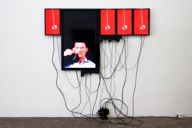 Lucas Davidson's Animal Magnetism exhibition at 
 CCAS Manuka investigates the power of screen-based technologies. Photo: Supplied