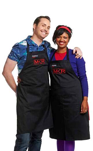 My Kitchen Rules Canberra contestants Andrew Hinge and Emelia Vimalasiri.