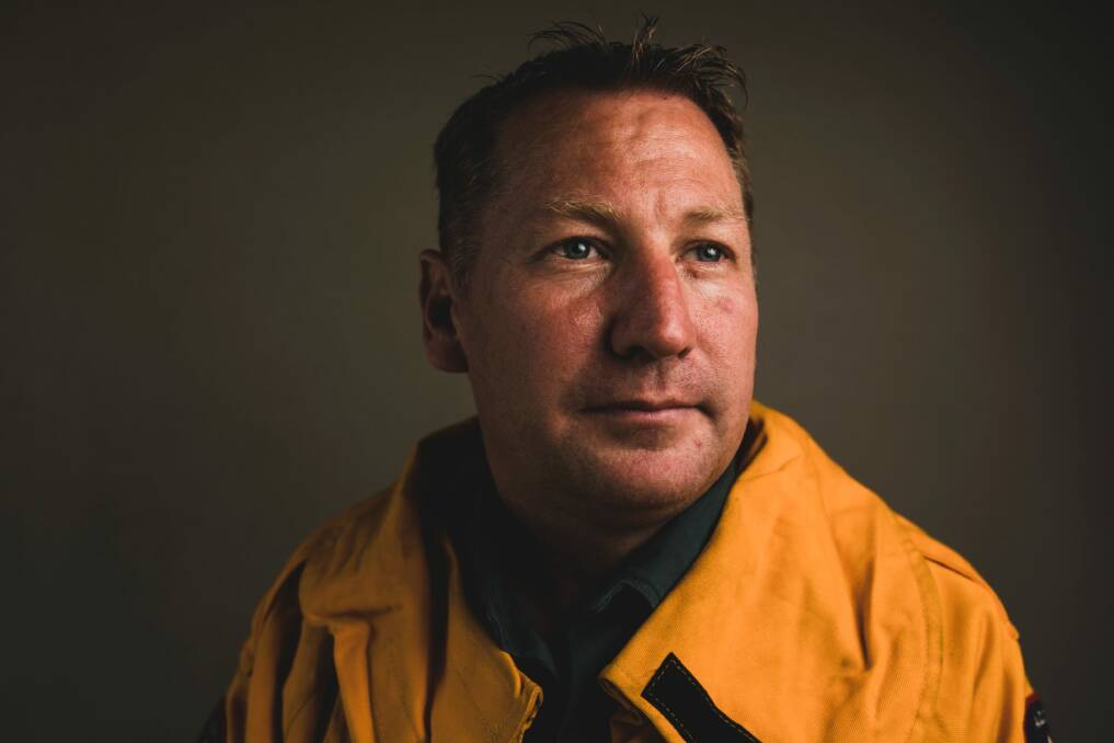 Matthew Dutkiewicz was a volunteer fire fighter during the 2003 Canberra Bush fires.  Photo: Jamila Toderas